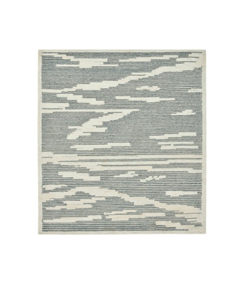 Chicago Turlen Gray Geometric New Zealand Area Rug