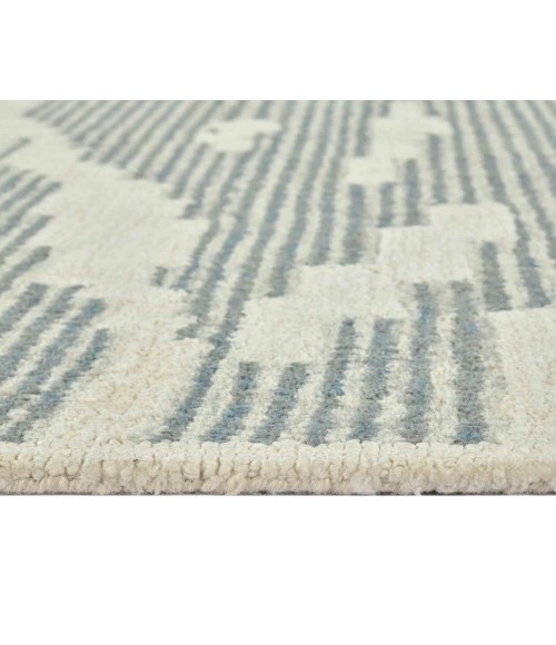 Chicago Turlen Gray Geometric New Zealand Area Rug