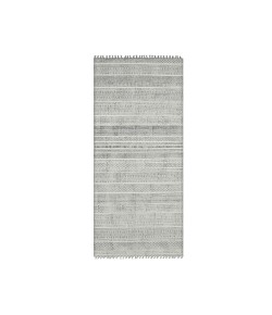 Amer Dune Alliya Charcoal Flatweave Cotton Runner Rug 2'6" x 8'