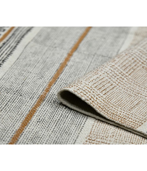 Dune Briel Brown Flatweave Cotton Rug Dune Briel Brown Flatweave Cotton Area Rug