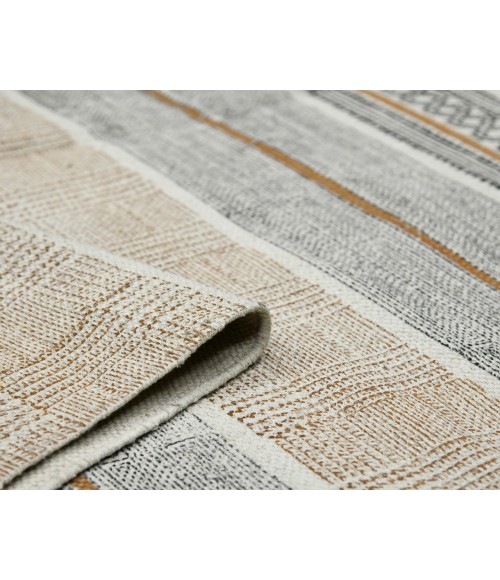 Dune Briel Brown Flatweave Cotton Rug Dune Briel Brown Flatweave Cotton Area Rug
