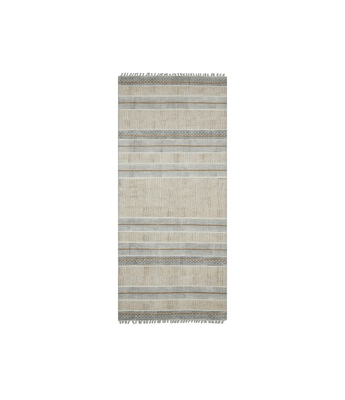 Dune Briel Brown Flatweave Cotton Area Rug