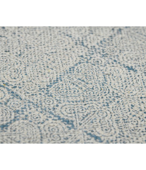 Dune Cresa Stone Blue Flatweave Cotton Rug Dune Cresa Stone Blue Flatweave Cotton Area Rug
