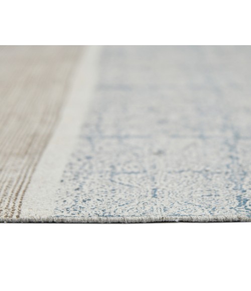Dune Cresa Stone Blue Flatweave Cotton Rug Dune Cresa Stone Blue Flatweave Cotton Area Rug