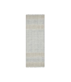 Amer Dune Cresa Stone Blue Flatweave Cotton Runner Rug 2'6" x 8'