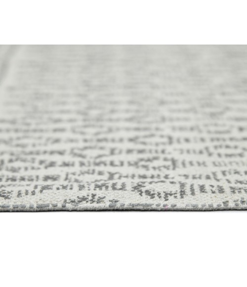 Dune Denevie Gray Flatweave Cotton Area Rug