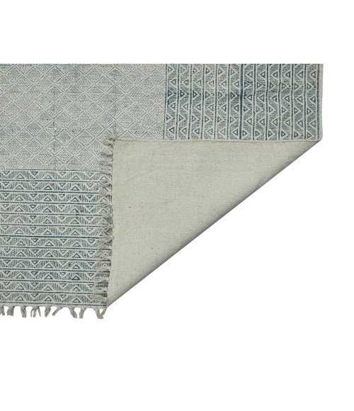 Dune Estra Blue Flatweave Cotton Area Rug