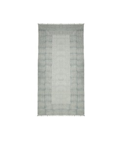 Amer Dune Estra Blue Flatweave Cotton Runner Rug 2'6" x 8'