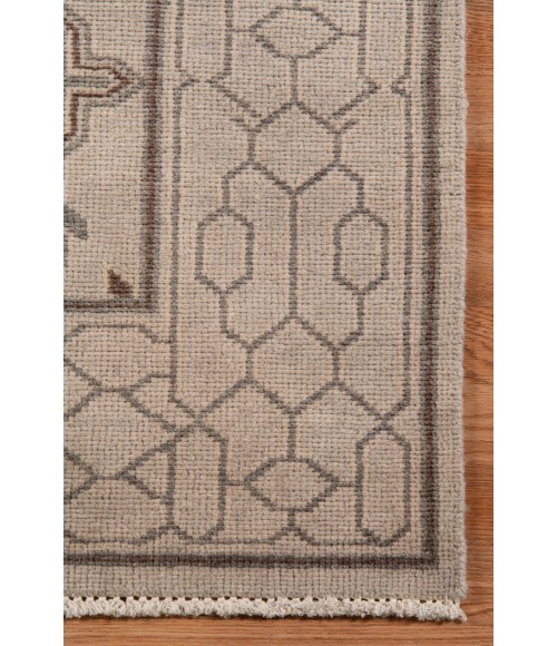 Amer Empress Kingsley Taupe Hand-Knotted Wool Blend Area Rug 10'x14'