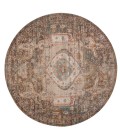 Amer Eternal Lisbon Vintage Taupe Round Rug 6'7"x6'7"