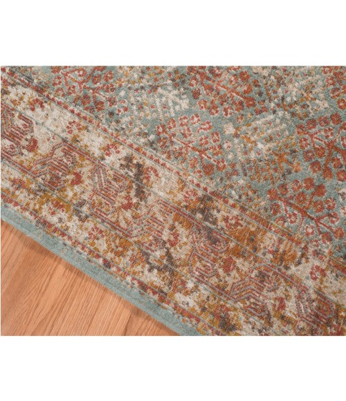 Amer Eternal Pierson Vintage Teal Area Rug 5'7"x7'6"