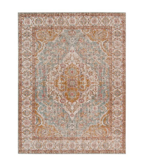 Amer Eternal Solidad Vintage Sea Blue Area Rug 7'6"x9'6"
