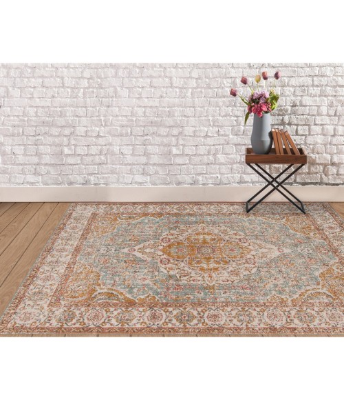 Amer Eternal Solidad Vintage Sea Blue Area Rug 7'6"x9'6"