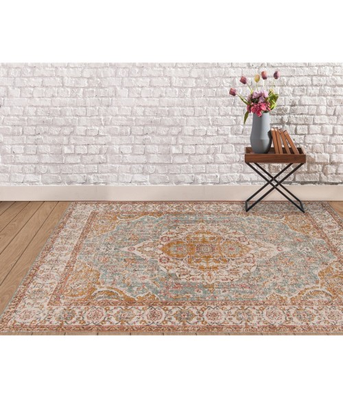 Amer Eternal Solidad Vintage Sea Blue Area Rug 2'2"x3'