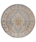 Amer Eternal Solidad Vintage Sea Blue Round Rug 6'7"x6'7"