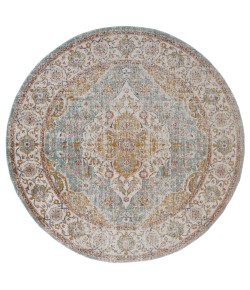 Amer Eternal ETE-3 Solidad Sea Blue Area Rug 6 ft. 7 in. X 6 ft. 7 in.R Round