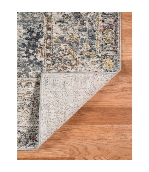 Fairmont Area Rug Amer Fairmont Nanthes Charcoal/Yellow Polyester Blend Area Rug 10'3"x14'3"