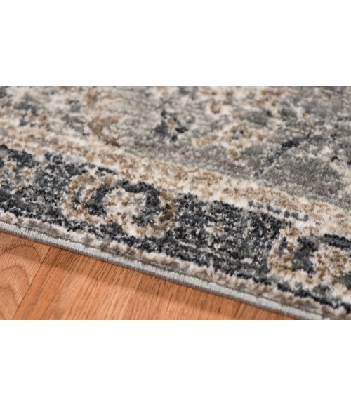 Fairmont Area Rug Amer Fairmont Lyon Gray Polyester Blend Area Rug 10'3"x14'3"