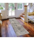 Amer Fairmont Lyon Gray Polyester Blend Runner Rug 2'6"x7'10"