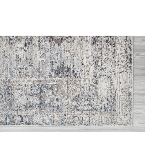 Fairmont Area Rug Amer Fairmont Lyon Gray Polyester Blend Area Rug 10'3"x14'3"