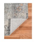 Amer Fairmont Hennasie Silver/Orange Polyester Blend Area Rug 5'3"x7'10"