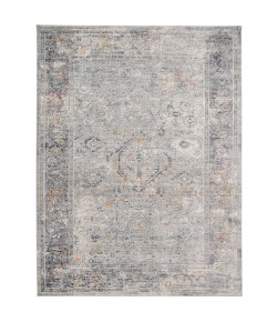 Amer Fairmont FAI-3 Hennasie Silver/Orange Area Rug 5 ft. 3 in. X 7 ft. 10 in. Rectangle