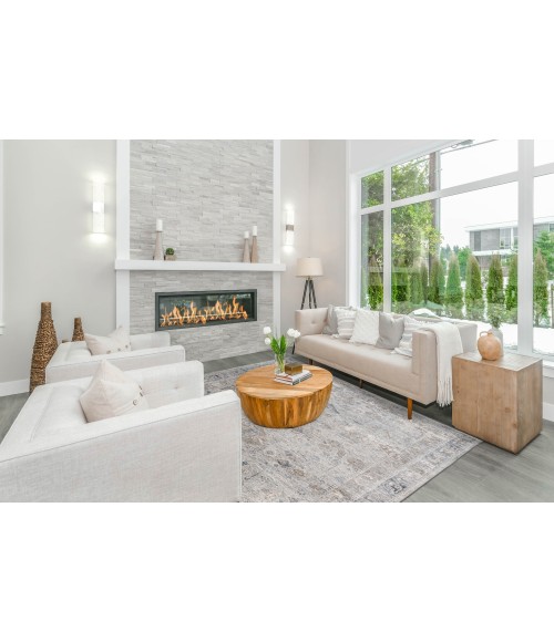 Fairmont Area Rug Amer Fairmont Cohaug Gray Polyester Blend Area Rug 10'3"x14'3"