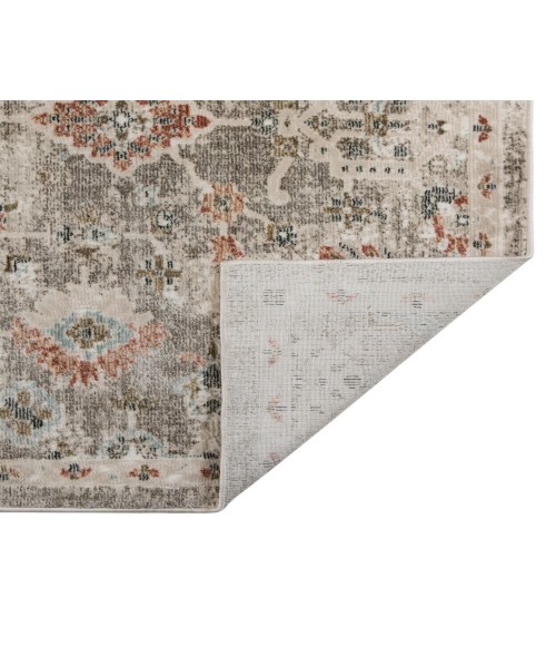 Fairmont Mella Gray Bordered Polyester Rug Fairmont Mella Gray Bordered Polyester Area Rug