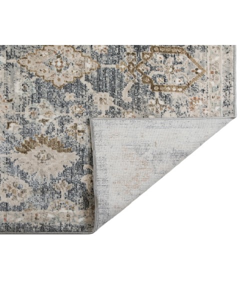 Fairmont Mella Dark Gray Bordered Polyester Rug Fairmont Mella Dark Gray Bordered Polyester Area Rug