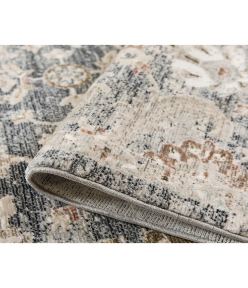 Fairmont Mella Dark Gray Bordered Polyester Rug Fairmont Mella Dark Gray Bordered Polyester Area Rug