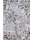 Amer Hamilton Wright Gray/Gold Polyester Blend Area Rug 2'x3'