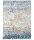 Amer Hamilton Alerra Gold/Blue Polyester Blend Area Rug 2'x3'