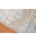 Amer Hamilton Alerra Gold/Blue Polyester Blend Area Rug 2'x3'