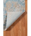 Amer Hamilton Alerra Gold/Blue Polyester Blend Area Rug 2'x3'