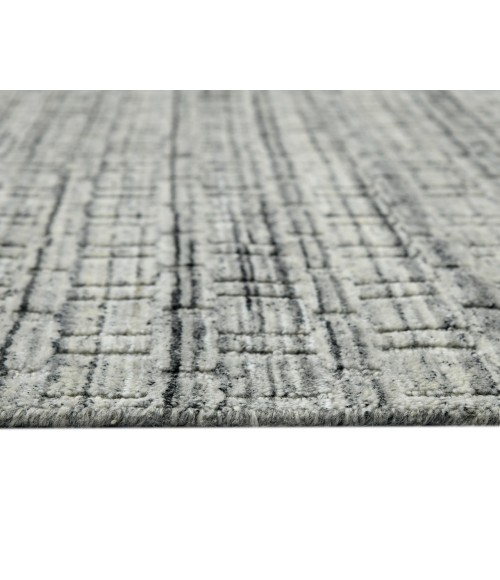 Houston Aliya Light Gray Hand-Woven Wool Area Rug