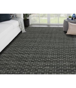 Amer Houston Aliya Dark Gray Hand-Woven Wool Area Rug 8'9" x 11'9"