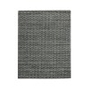Amer Houston Aliya Dark Gray Hand-Woven Wool Area Rug 2' x 3'