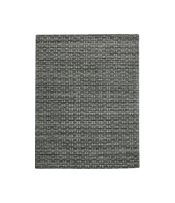 Amer Houston Aliya Dark Gray Hand-Woven Wool Area Rug 2' x 3'