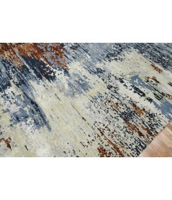 Amer Hermitage HRM-2 Beatrice Blue/Rust Brown Area Rug 8 ft. X 10 ft. Rectangle