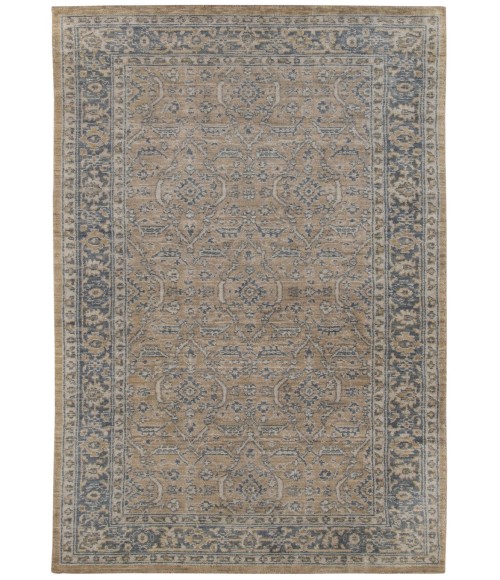 Amer Inara Blanche Gold Hand-Woven Wool Blend Area Rug 5'x8'
