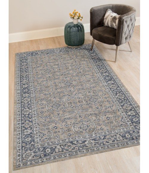 Amer Inara Blanche Gold Hand-Woven Wool Blend Area Rug 2'x3'