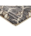 Jordan Eva Ivory/Blue Traditional Medallion Area Rug
