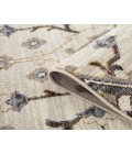 Jordan Eva Ivory/Blue Traditional Medallion Area Rug