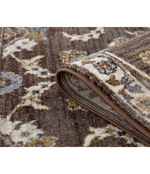 Jordan Bea Brown Traditional Floral Area Rug