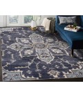 Jordan Eva Purple Traditional Medallion Area Rug