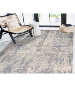 Amer Jordan Cary Light Gray Modern Abstract Area Rug 6'7" x 9'