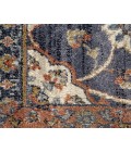 Jordan Bea Navy Blue Traditional Floral Area Rug