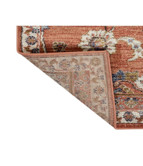 Jordan Bea Orange Traditional Floral Area Rug