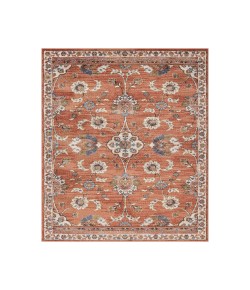 Amer Jordan Bea Orange Traditional Floral Rug 1'10" x 2'11"