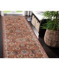 Jordan Bea Orange Traditional Floral Area Rug